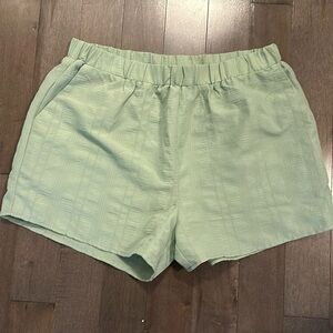 Kaileigh mint green shorts from Stitchfix striped XL